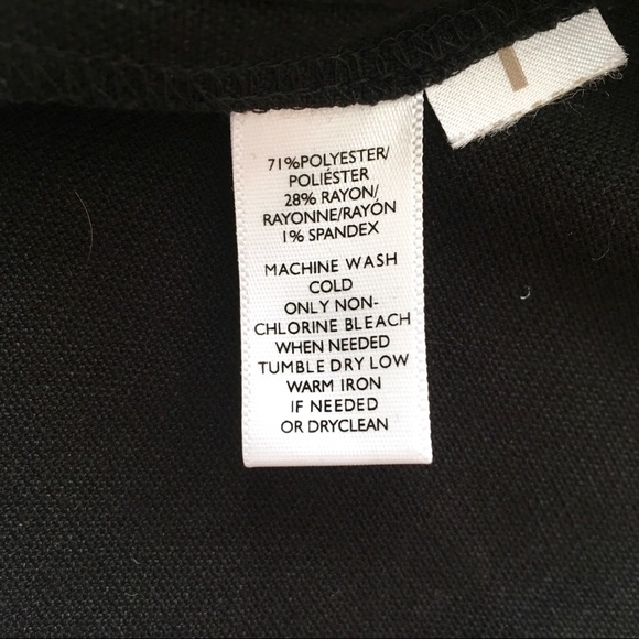 Loft Shift Dress Sz 2 -Black cream, scallop detail - Picture 5 of 8